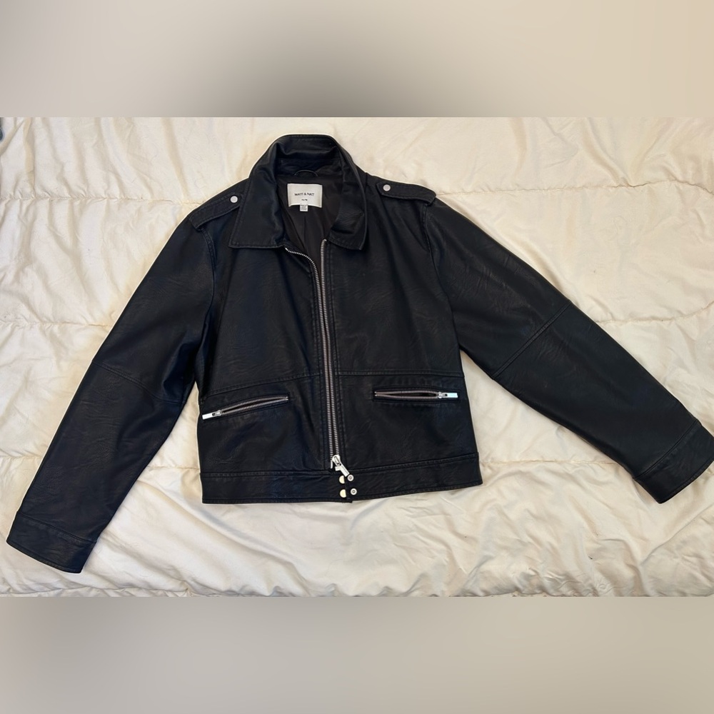 NWOT XL Matt & Nat Pleather Jacket